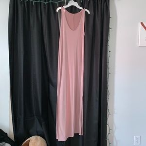 Long, light pink sundress from Forever 21